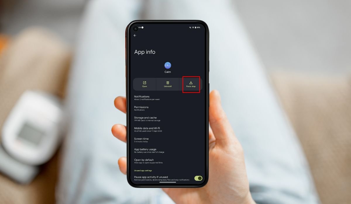 Force Stop an App on Android