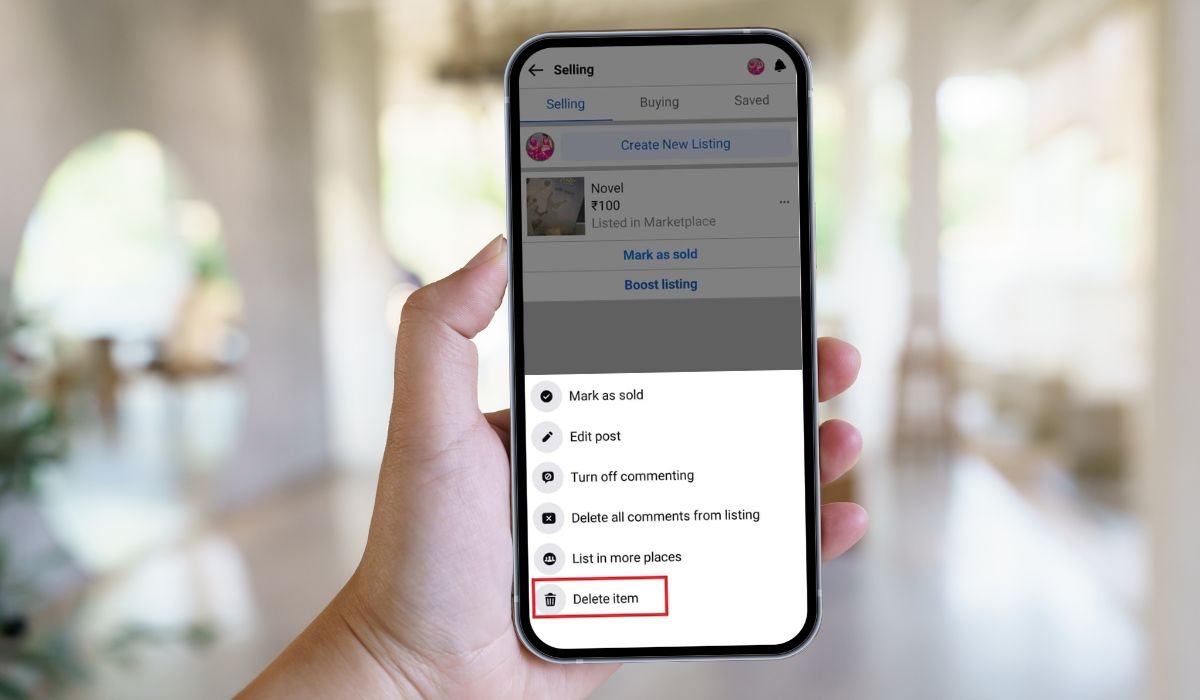 Remove Pending Listings on Facebook Marketplace